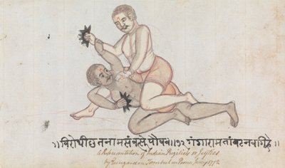 Polonês de Wrestling Two Jetties autorstwa Gangaram Chintaman Tambat