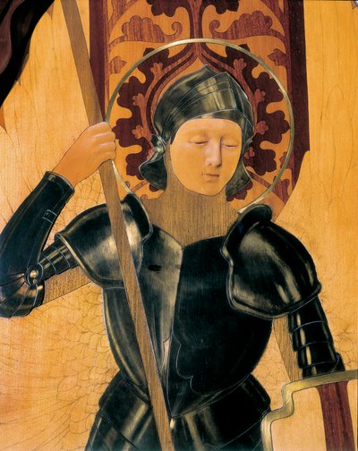 Święty Jerzy, detal zagłówka wykonanego przez Gaspara Homara i Mesquidę (1870-1955) autorstwa Gaspar Homar i Mesquida