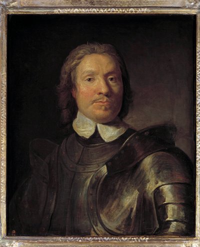 Portret Oliviera Cromwella (1599-1658), Lorda Protektora Anglii Oliver Cromwell uczestniczył w pierwszej rewolucji angielskiej (1641-1649) Obraz Gasparda de Crayera (1584-1669) nd. 0,67x0,58m. autorstwa Gaspar de (after) Crayer