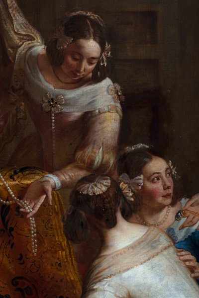 Arcyksiężniczka Izabela Hiszpańska, która przekazuje swoje klejnoty Bazylice św. Marcina w Halle autorstwa Gaspar De Crayer