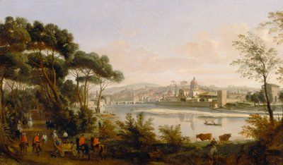 Widok na Florencję autorstwa Gaspar van Wittel