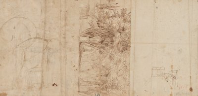 Ogrody Willi Medici autorstwa Gaspar van Wittel