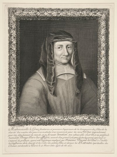 Pani Louise LeGras, urodzona w Marillac autorstwa Gaspard Duchange