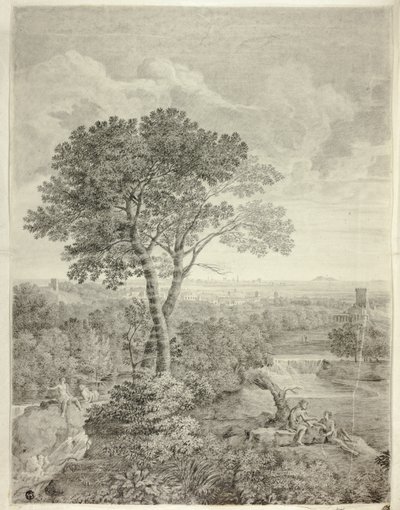 Fresk w Palazzo Colonna, Rzym autorstwa Gaspard Dughet