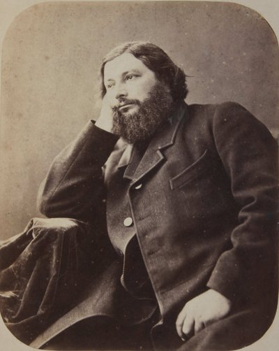 Gustave Courbet, ok. 1866 r. autorstwa Nadar
