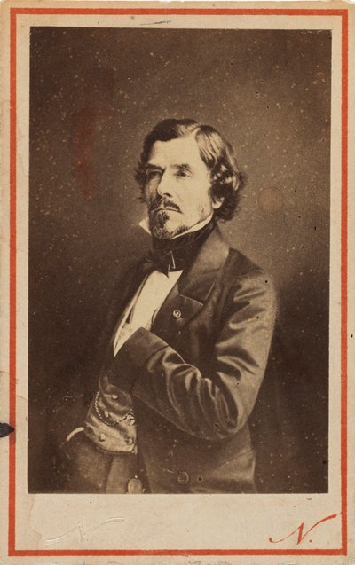 Portret Eugeniusza Delacroix 1798-1863, 1858. autorstwa Gaspard Félix Nadar
