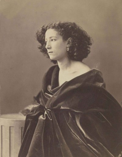 Portret Sary Bernhardt 1844-1923, 1864. autorstwa Nadar