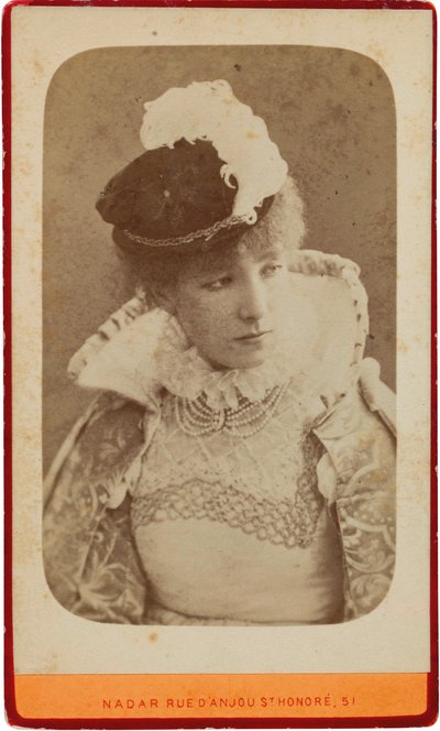 Portret Sary Bernhardt 1844-1923, ok. 1865. autorstwa Gaspard Félix Nadar