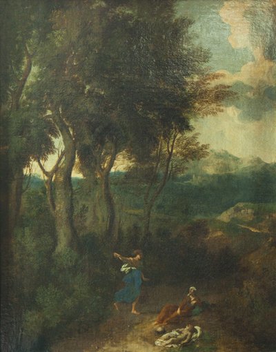 Hagar i Ismael autorstwa Gaspard Poussin Dughet