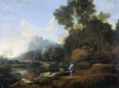 Włoski krajobraz autorstwa Gaspard Poussin Dughet