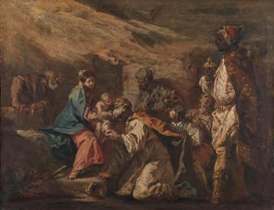 Adoracja Trzech Króli autorstwa Gasparo Diziani (attributed to)