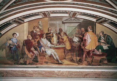 Eksperyment w Accademia del Cimento w obecności Ferdynanda II Medyceusza autorstwa Gaspero Martellini