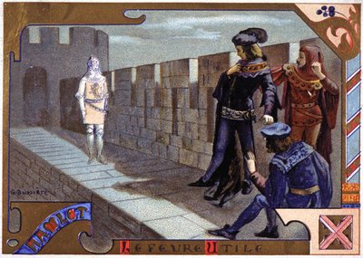 Duch jego ojca ukazujący się Hamletowi autorstwa Gaston Bussiere