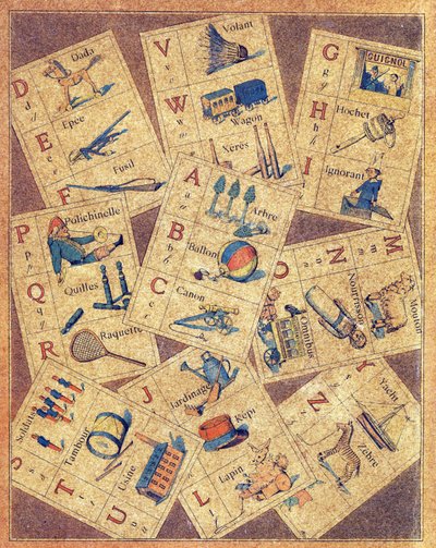 Czwarta okładka ABC des joujoux lub Alphabet des petits autorstwa Gaston Quenioux