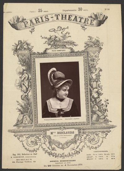 Teatr Paryski: Miss. Desclauzas autorstwa Gaston and Mathieu and Cie.