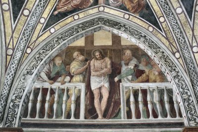 Ecce Homo Fresco autorstwa Gaudenzio Ferrari (1475 ca-1546) 1542 Mediolan, bazylika Santa Maria delle Grazie Włochy autorstwa Gaudenzio Ferrari
