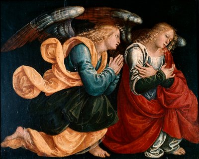 Modlące się anioły, Gaudenzio Ferrari (ca 1470-1546) autorstwa Gaudenzio Ferrari