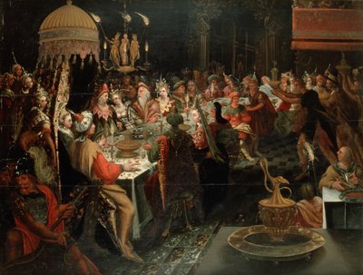 Święto Belszaccara, 1600-10 autorstwa Gdansk School