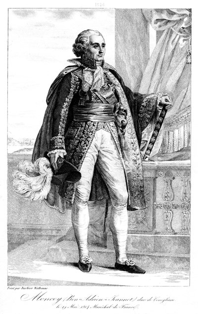 Bon Adrien Jeannot de Moncey 1754-1842, marszałek Francji, 1839. autorstwa Geille