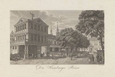 Stara Giełda w Hamburgu, 1822 autorstwa Geissler