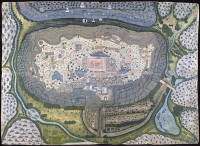 Ufortyfikowane miasto Ranthambhor, ca. 1810-18. autorstwa Generation of Bagta