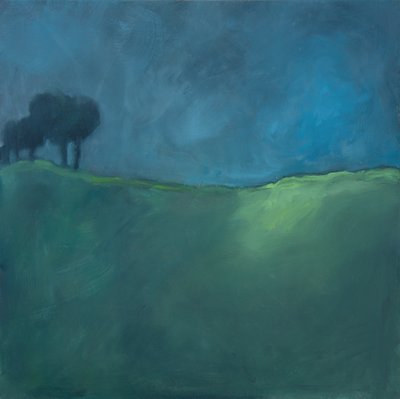 Krajobraz, 2019 (olej na płótnie) autorstwa Genevieve French
