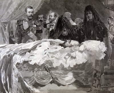 Śmierć cara Aleksandra III, listopad 1894. autorstwa Gennaro Amato