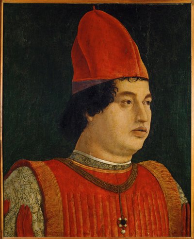 Gianfrancesco Gonzaga, margrabia, władca Mantui ... (olej na drewnie) autorstwa Gentile Bellini