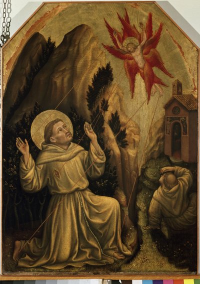 Stygmaty św. Franciszka (tempera na panelu) autorstwa Gentile da Fabriano