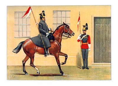 16. Ułanów Królowych, ok. 1890 r. autorstwa Geoffrey Douglas Giles