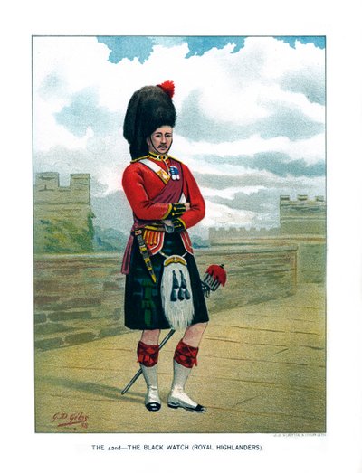 42., The Black Watch Royal Highlanders, c1890. autorstwa Geoffrey Douglas Giles