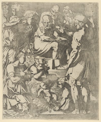 Narodzenia, ok. godz. 1544-48. autorstwa Geoffroy Dumoûtier