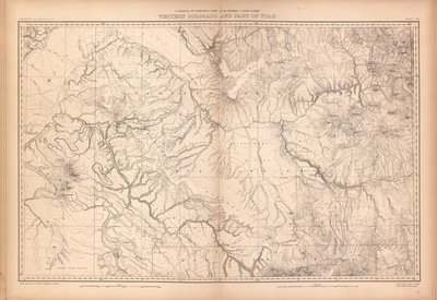 atlas geologiczno-geograficzny Kolorado i części sąsiednich terytoriów, autorstwa Geological And Geographical Survey Of The Territories