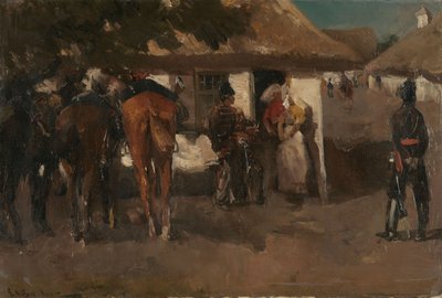 Kwaterowanie żołnierzy autorstwa Georg-Hendrik Breitner