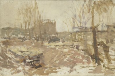 Działka budowlana przy De Clercqstraat autorstwa Georg-Hendrik Breitner