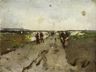 Krajobraz w pobliżu Waalsdorp autorstwa Georg-Hendrik Breitner