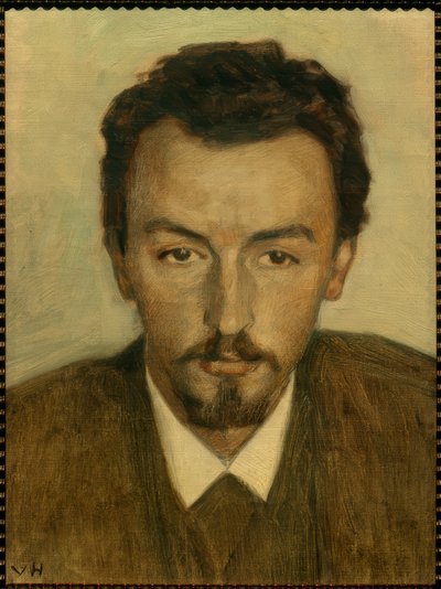 Portret malarza Vilhelma Hammershoi autorstwa Georg Nicolai Achen