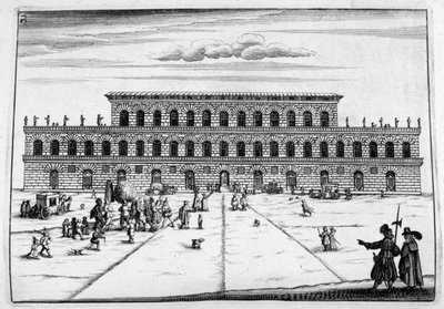 Projekt zamku, 1664 autorstwa Georg Andreas Bockler
