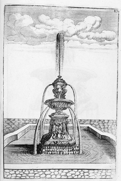 Projekt fontanny, 1664 autorstwa Georg Andreas Bockler