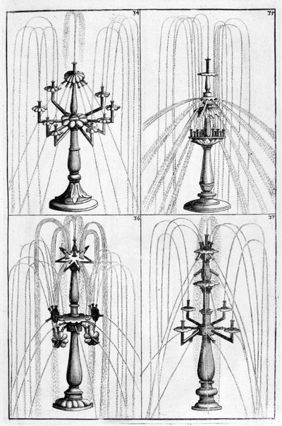 Ozdobny projekt fontanny, 1664 autorstwa Georg Andreas Bockler