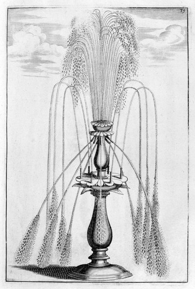 Ozdobny projekt fontanny, 1664 autorstwa Georg Andreas Bockler