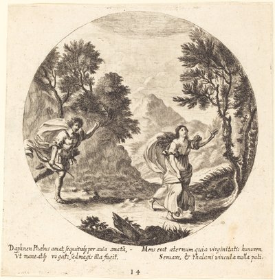 Apollo i Daphne autorstwa Georg Andreas Wolfgang the Elder