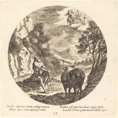 Jowisz zamienia Io w krowę autorstwa Georg Andreas Wolfgang the Elder