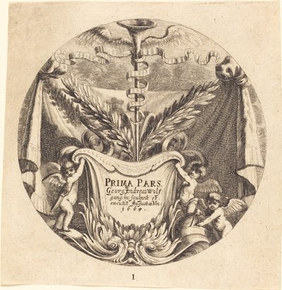 Strona tytułowa autorstwa Georg Andreas Wolfgang the Elder