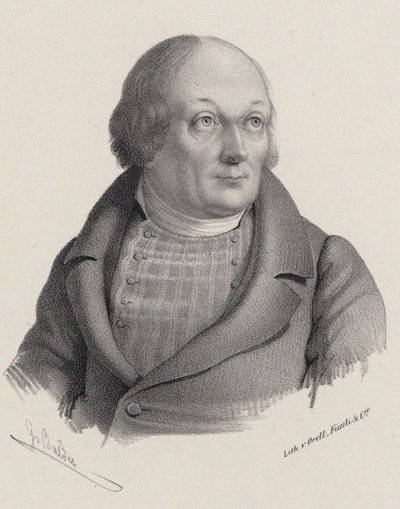 Portret Hansa Georga Nägelego 1773-1836, c. 1840. autorstwa Georg Balder
