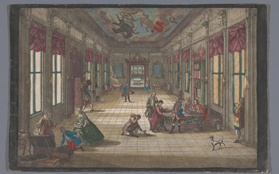 Syn marnotrawny otrzymuje swoje dziedzictwo Abtheilung des verlohrnen Sohnes mit seinem Vatter (tytuł na obiekcie) autorstwa Georg Balthasar Probst (possibly)