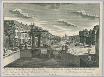 Peep-show, Widok Wielkiej Bierkady, Haga autorstwa Georg Balthasar Probst