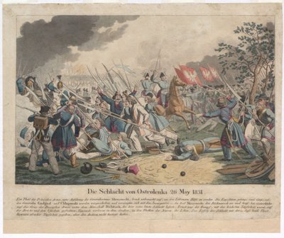 Bitwa pod Ostrołęką 26 maja 1831 r. autorstwa Georg Benedikt Wunder