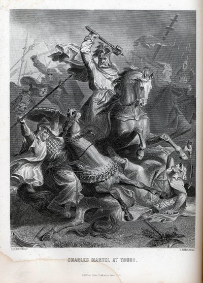 Karol Martel w Tours, 1882 r. autorstwa Georg Bleibtreu