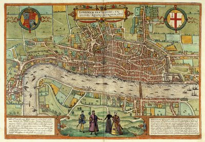Widok Londynu, 1613 autorstwa Georg Braun